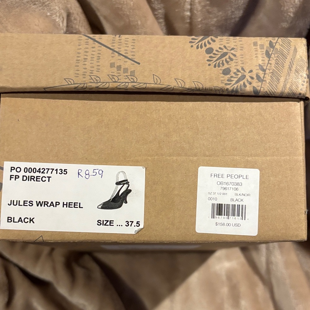 Free People Jules Wrap Heel - Elegant Black